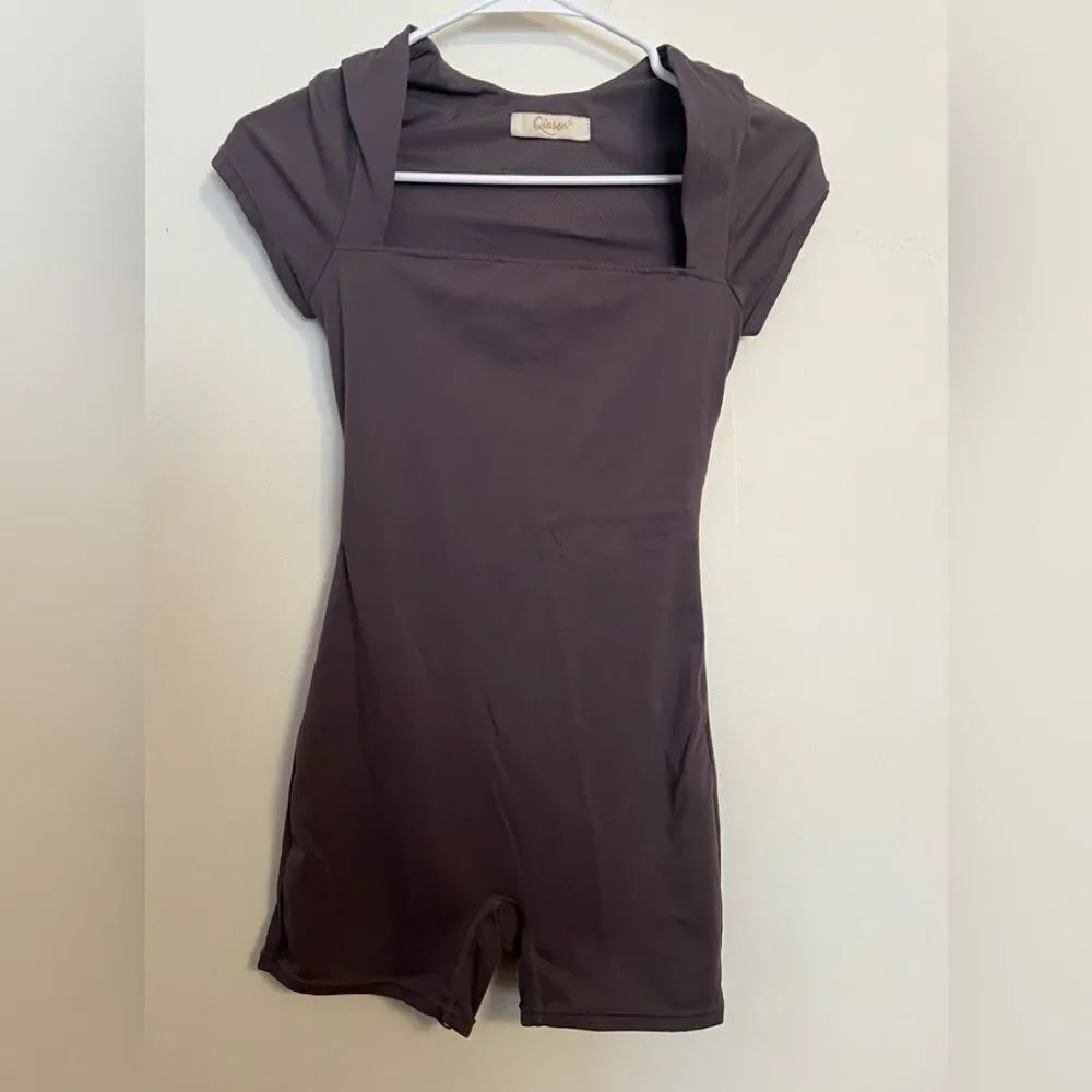 Qinsen gray Short Sleeve Romper